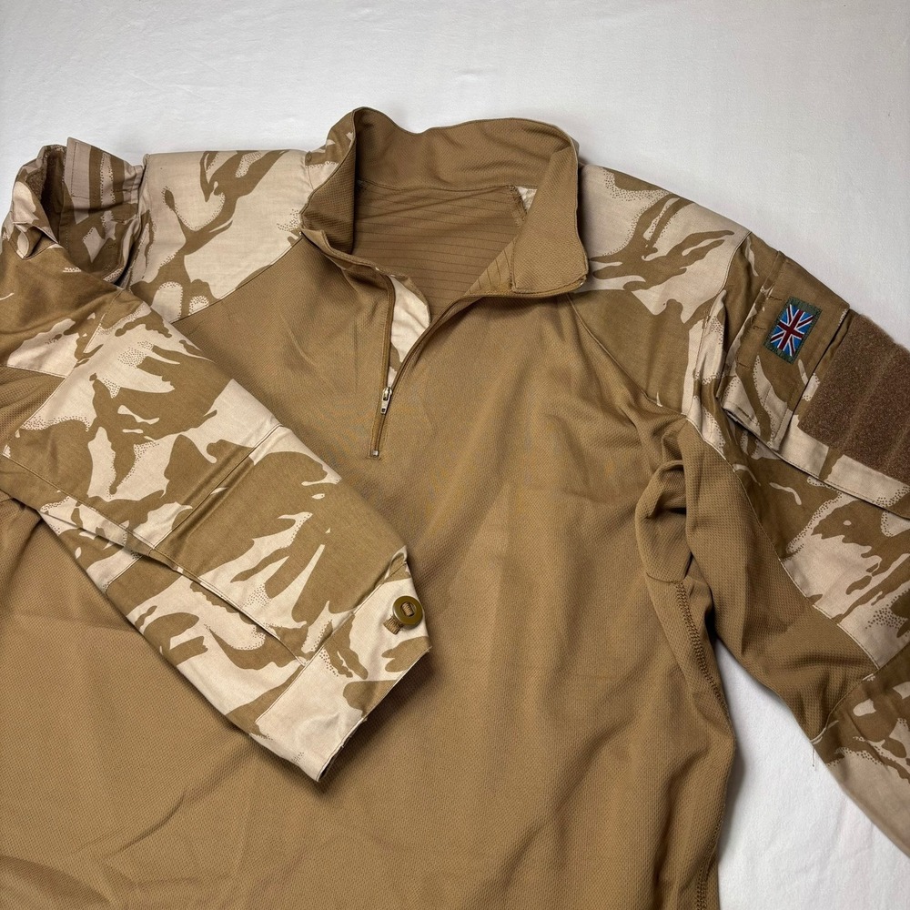 British Military UBACS Under Body Armour Combat Shirt Men Large Tan Desert Camo